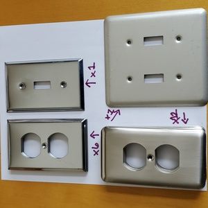 Light switch and plug clovers used
